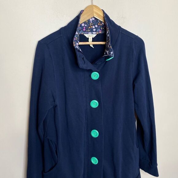 Matilda Jane Women’s Navy Adventure Begins Button Zip Coat - Picture 3 of 7